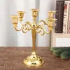 Candelabro Estilo Europeo Accesorios de Boda Cena a la Luz de Velas de Hotel Decoración del Hogar Candelabro de Club