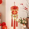 2026 Nueva Bolsa de Bendición de Frutas Rojas Colgante de Nudo Chino Decoración de Año Nuevo Decoración para Mudarse a una Casa Nueva Colgante para Sala de Estar Interior