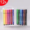 Fabricante de Produção e Processamento de Caneta Aquarela Triângulo com Logo Personalizado Oem Canetas Coloridas Solúveis em Água Material de Arte para Estudantes Caixa de Presente