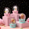 Presentes criativos bola de cristal luminosa enfeites de boneca de desenho animado brinquedos infantis presentes atacado presentes fofos de luz noturna