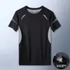 Camiseta Esportiva para Corrida Masculina Verão Secagem Rápida Ajustada Roupas de Fitness Esportes Profissional Atletismo Basquete Roupas de Treino Equipamento