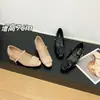 Zapatos Mary Jane para Mujer con Correa de Hebilla Cuadrada Lacada que Aumentan la Altura 7CM, Nuevo Estilo Vintage 2026 Puntera Redonda Tacón Grueso