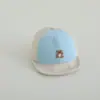 Sombreros de Estilo Coreano de Color Contrastante para Niños con Ala Suave Sombrero de Medio Malla con Protección Solar para Bebés Niñas Gorra de Béisbol para Niños