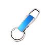 Llavero azul para colgar en la cintura para llave de coche se puede grabar con láser logotipo corporativo llavero placa de matrícula metal pequeño regalo diy