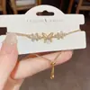 Pulsera Mariposa Exquisita Microincrustada de Lujo Ligero Estilo Francés, Moderna y Versátil, Joyería Creativa de Pulsera de Extracción