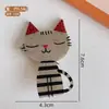 Presilha de Cabelo Fofa e Adorável em Formato de Gato com Acabamento de Luxo para a Parte de Trás da Cabeça, Novo Estilo 2026 Feminino Presilha de Garra de Uma Linha Acessório de Cabelo