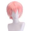 Principais fabricantes de chapéus de cabelo curto europeus e americanos em estoque, peruca de animação cosplay Shengda, cor universal Harajuku anti-deformada