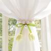 Tiras para Cortinas, Hebillas Magnéticas de Perlas, Tiras para Cortinas de Gasa Tulipán, Accesorios Creativos de Decoración para Cortinas, Cuerdas de Recogida, Hebillas para Cortinas