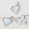 Nuevos accesorios de cuentas sueltas de diamantes de imitación de colores de alta calidad colgantes de un solo corazón transfronterizo, accesorios de bricolaje hechos a mano, fabricantes al por mayor