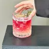 Copo de Whisky Vintage de Nicho de Luxo, Copo de Licor de Luxo Leve, Copo de Cerveja de Luxo para Uso Doméstico, Copo de Vidro de Alto Valor Estético