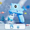 Popular Celebridad de Internet Máquina de Burbujas Angel Juguete de Mano para Niños Soplador Eléctrico de Burbujas Pistola de Burbujas Totalmente Automática Líquido para Burbujas