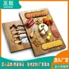 Tabla de quesos con cajón de venta caliente transfronteriza, Tabla de cortar de bambú, Tabla de cortar de queso de leche para el hogar de fábrica lista para usar