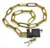 Fechadura de corrente direta de fábrica fechadura de porta grossa fechadura de corrente de aço manganês fechadura de corrente de ferro de três rodas doméstica fechadura multiuso