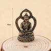 Novos ornamentos de latão vintage chaveiro de carro pingente estátua de Buda pingente de paz artesanal colecionável fabricantes atacado