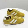 Populares Zapatos de Entrenamiento Alemanes para Mujer, Rojos de Suela Plana Ligeros de Cuero Genuino 2026 Nuevos Retro de Suela Blanda Zapatos para Estudiantes
