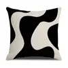 Fronha Mais Vendida da Amazon com Estampa Geométrica em Preto e Branco, Almofada Decorativa para Uso Interno, Almofada de Sofá, Fronha para Cabeceira