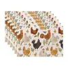 Jogos Americanos Laváveis Transfronteiriços Adequados para Festas, Cozinhas Domésticas, Decorações de Restaurantes, Jogos Americanos de Linho, Atacado Amazon