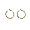 Pendientes de aro compactos de estilo coreano en espiral retorcida, sencillos y de moda, pendientes elegantes con un diseño único, accesorios para orejas de mujer de alta gama