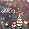 2023 novos suprimentos de Natal adesivos de janela eletrostática de janela decoração de Natal adesivos de vidro criativo adesivos coloridos
