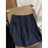 Estilo Old Money Shorts de Tencel Lino para Hombre Verano Finos Holgados Casual Pantalones de Algodón Lino Estilo Maduro Traje Pantalones de Cinco Puntos