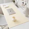Tapete de Mesa, Extra Grande, Resistente a Manchas, à Prova d'Água para Escritório, Protetor Ocular, Tapete de Computador Ecológico de Alta Qualidade, Couro PU, Mouse Pad Simples de Cor Sólida