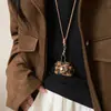 Estilo Minimalista Colgante de Gota de Agua de Plata Collar Cadena Larga Elegante para Suéteres Accesorios de Otoño e Invierno para Mujer Lujo Accesible de Gama Alta Nicho