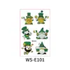 Nuevo Producto Transfronterizo: Calle. Pegatinas de Tatuaje de Brillo del Día de San Patricio, Pegatinas de Tatuaje de Trébol para Fiesta del Festival Irlandés