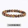 Coleção de Pulseiras de Cristal Obsidiana Natural, Pulseiras de Ágata, Pulseiras de Contas Redondas Multiestilo Mais Vendidas no Exterior