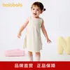Vestido Balabala para Meninas Saia de Bebê Vestido Colete Polo 2025 Nova Moda de Verão Estiloso Doce e Moderno