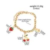 Amazon Xiyin Moda Llavero de Cereza Pera Colgante de Bolso de Cereza de Gama Alta Colgante Exquisito para Coche