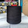 Hilo de coser al por mayor 402 rollo grande poliéster 602 negro línea de borde de bloqueo de equipaje brillo total hilo de coser para ropa aumentar