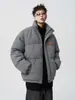 Chaqueta Casual de Algodón Estilo Hong Kong 2026 para Hombre, Chaqueta Acolchada de Invierno de Moda con Cuello Alto, Abrigo de Algodón Cálido Versátil de Corte Holgado