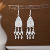 Aretes Étnicos Imitación Plata Miao Aretes Retro Largos con Borlas Atracciones Aretes Estilo Antiguo Aretes Miao para Mujer Venta al por Mayor