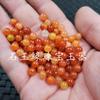 Cuentas de jade Xinjiang Hotan jade seda dorada cuentas de jade naranja cuentas de bricolaje pulsera collar cuentas tejidas