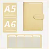 A6 Mancha Macarrón Carpeta de Hojas Sueltas Cuaderno Semanas Venta Directa de Fábrica Almacenamiento Portátil