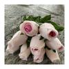Flanela 9 Pequenos Botões de Flor de Ameixa Decoração de Casamento Decoração de Casa Buquê de Rosas Projeto Flor Artificial Macia Flor Artificial