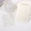Pegatinas para uñas character Fu japonés de Año Nuevo manualidad dorada pegatinas de uñas impermeables calcomanías decorativas joyería Patrón dorado