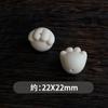 Acessórios de garra de gato de fruta marfim pulseira de contas feitas à mão colar acessórios de brincadeira de texto garra de gato fofa contas soltas furos superior e inferior