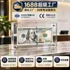 Marco de Fotos Magnético Acrílico Transfronterizo Marco de Exhibición de Monedas Conmemorativas Soporte de Exhibición Personalizado de Doble Cara de Alta Transparencia para Tarjetas de Colección de Billetes