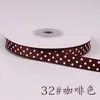 Cinta 1CM Cinta de Color Cinta Blanca Cinta de Seda de Puntos Accesorios para Ropa Cinta de Seda Estampada de Puntos