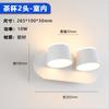 Luminária de Parede LED de Leitura de Cabeceira para Quarto Escandinavo Casual, Interruptor Independente, Ângulo Ajustável, Lâmpada de Parede de Fundo para Sala de Estar