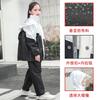 Traje de Impermeable Grande para Niños Tela Oxford Pantalones de Lluvia Estudiante Dividido Cuerpo Completo Niños y Niñas Engrosado Mochila Escolar Producto Nuevo