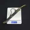 Arma Branca Antiga Ao Long Dao 22cm Modelo de Metal Brinquedo com Bainha, Não Afiado, Item de Artesanato Colecionável