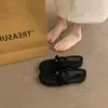Sapatos Mary Jane Chuyuji Redondos de Uma Tira com Bolinhas para Mulheres, Novo Estilo de Verão 2026 Sapatos Rasos de Salto Baixo para Noite