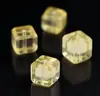 Citrino de Limón Natural Cubo de Azúcar Cuentas Sueltas Cuadradas Accesorios de Joyería de Cristal Hechos a Mano para Manualidades