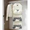 Organizador de Meias Saco de Malha Suspenso para Dormitório Organizador de Roupa Íntima para Pendurar Guarda-Roupa Saco Organizador de Armazenamento Atrás da Porta