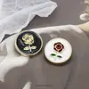 Botones decorativos metálicos redondos estilo retro color rosa para camisa de mujer, vestido camisero de gasa, suéter, abrigo