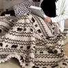 Manta de Forro Polar Ultra Suave y Esponjoso Estilo Retro para Uso en el Hogar Calidez Invernal Manta de Leche Clase A Manta tipo Manta Manta Multifuncional