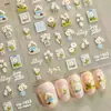 Redanco5D Estampado Ins Popular Dibujos Animados Pegatinas para Uñas Corona de Margaritas Pegatinas para Uñas Tridimensionales Accesorios He1822
