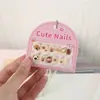 Parches Autoadhesivos para Uñas de Niños de Dibujos Animados Lindos, Uñas Postizas, Parches para Uñas Usables, Parches para Uñas Terminados con Accesorios, Parches para Uñas DIY